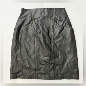 Avanti Leather Skirt Pockets - 8